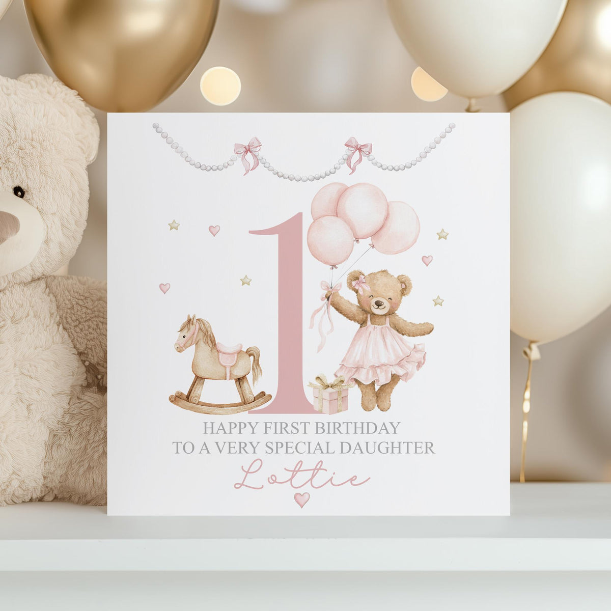 Girls pink unicorn birthday wrapping paper