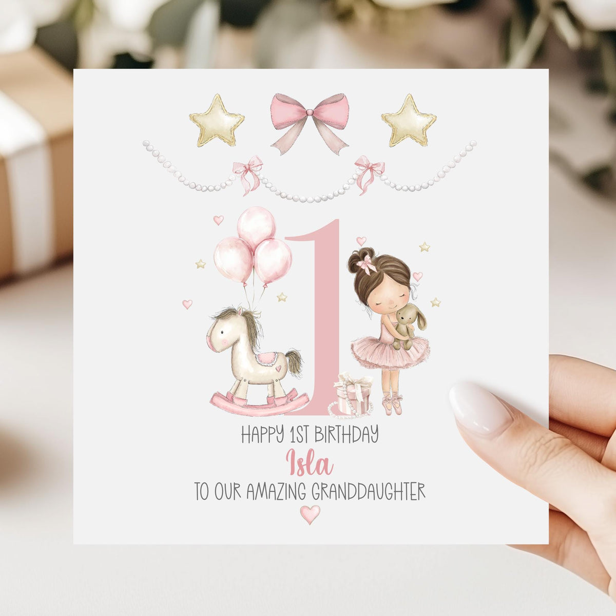 Girls ballerina birthday wrapping paper