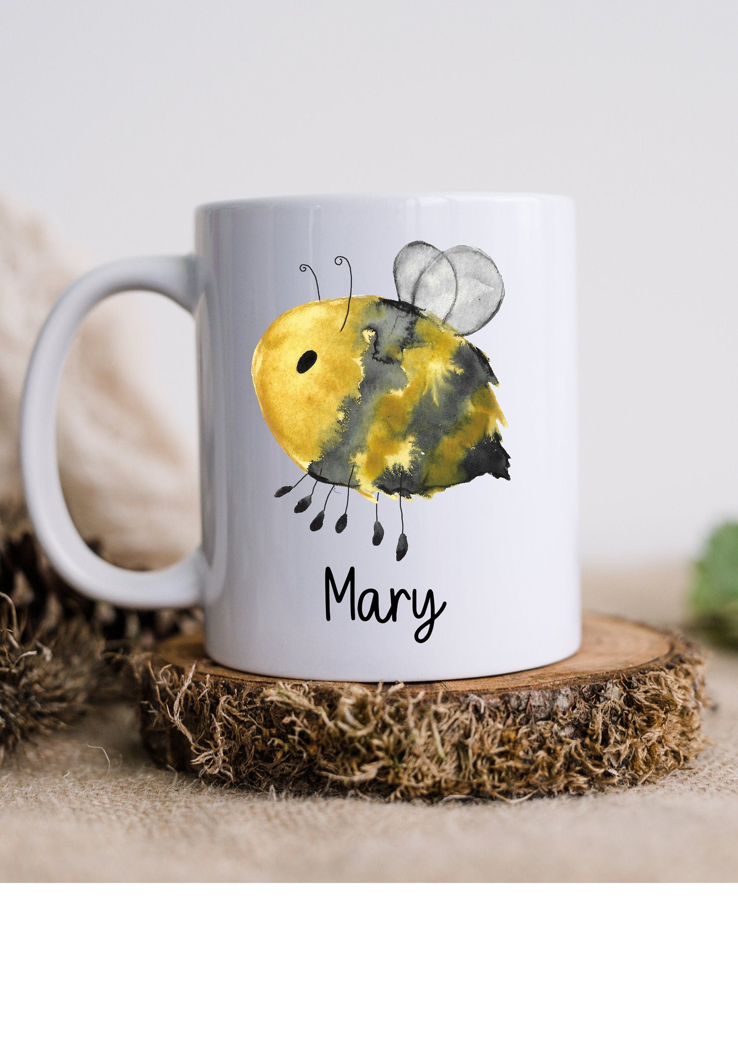 Personalised Bumble Bee Mug, Personalised Cup, Bumble Bee Gift Mug, Bee Mug, Personalised Mug, Cute Mug, Name Mug, Birthday Gift