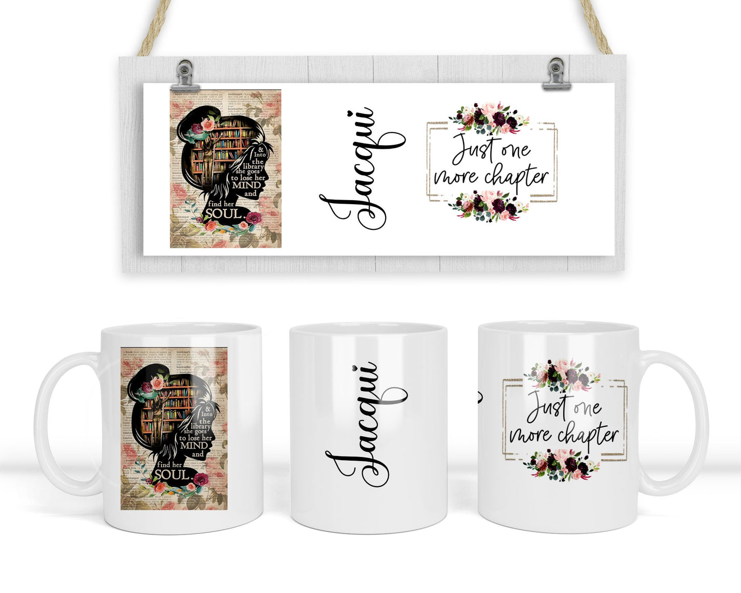 Book Lover Mug, Book Lover Gift, Library Present, Personalised Book Lover Coffee/Tea Cup, Library Girl, Gift For Her, Gift For Mum