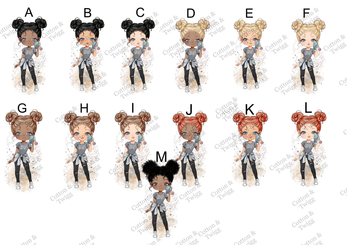 Personalised Girls Fashion Water Bottle