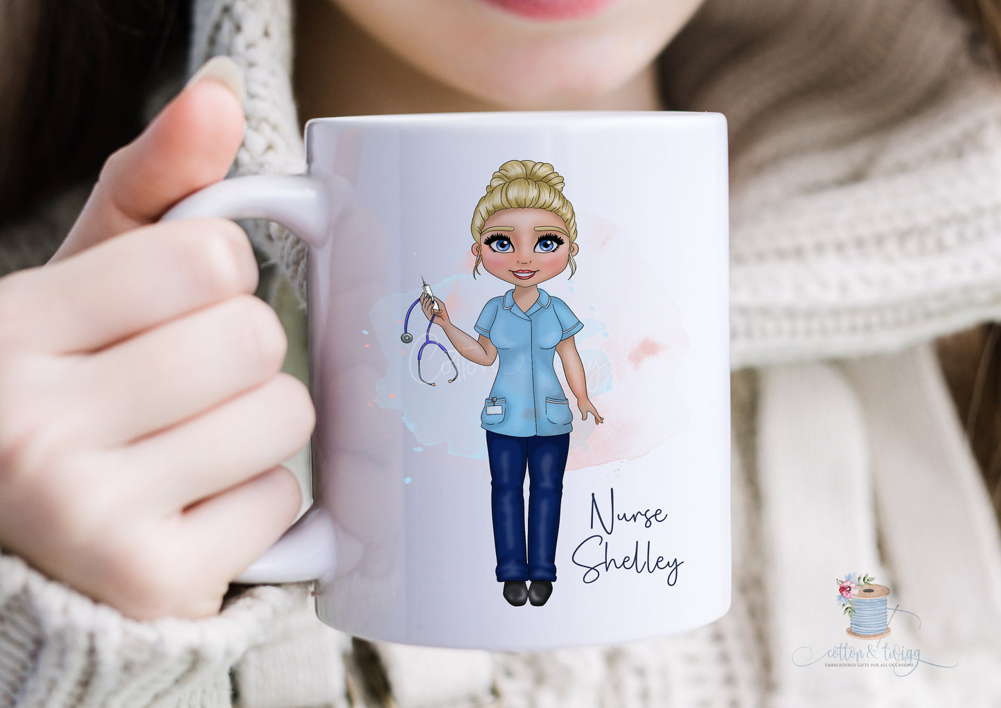 Personalised Nurse Mug, Nurse Coffee Cup, New Nurse Gift, Nurse Graduation Present, Nurse Gift, Gift For Her, NHS Nurse, HCA Gift