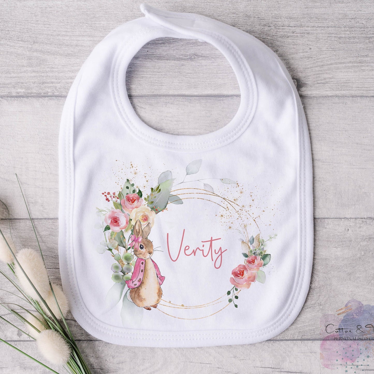 Personalised New Baby Sleepsuit, Vest & Bib