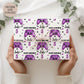 Personalised Luxury Gamer birthday gift wrap featuring a purple game controller. The wording Happy Birthday, Personalised with a name.
