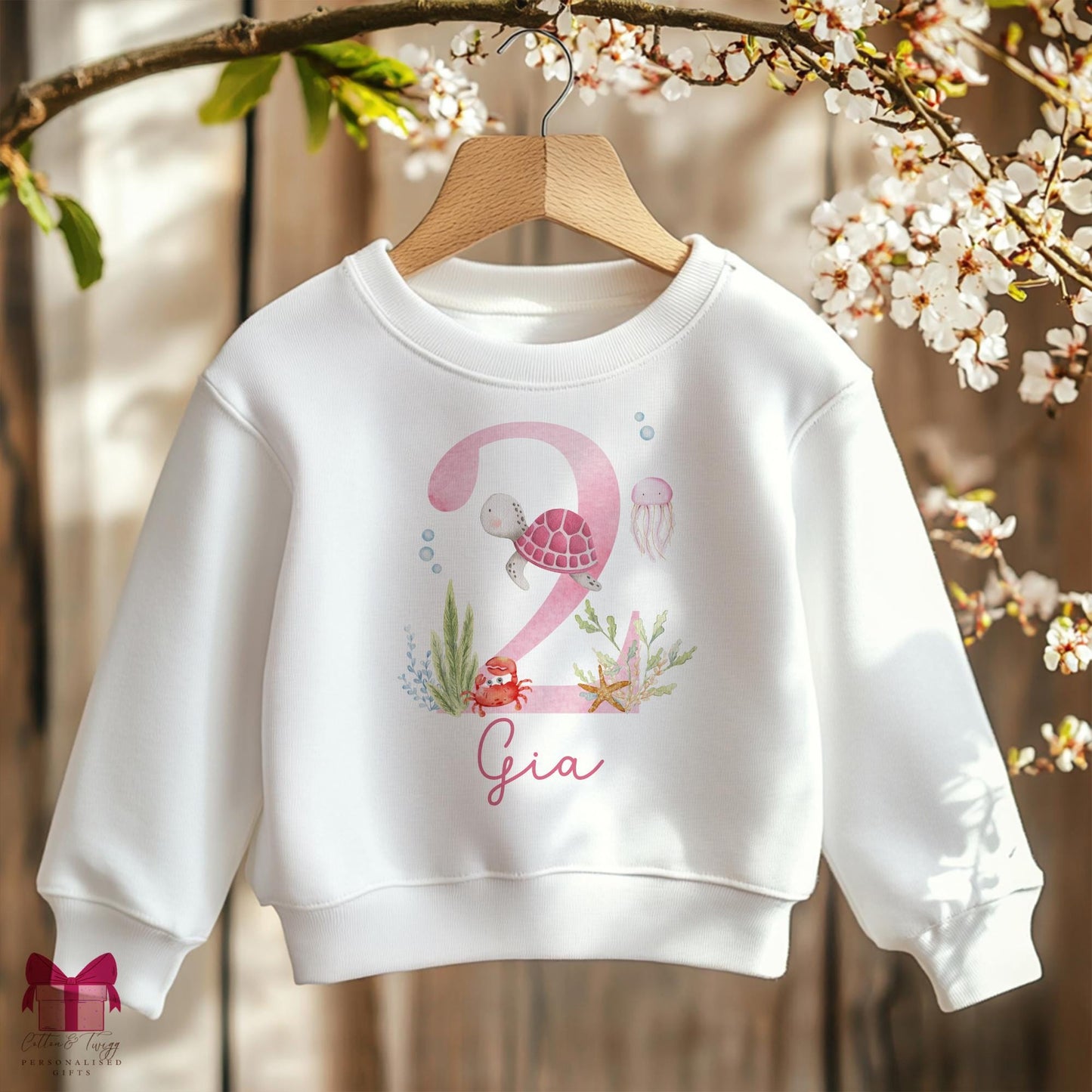 Personalised First Birthday Under the Sea Birthday Sweatshirt