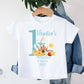 Children's First Holiday T-Shirt With Destination, Kids 1st Holiday T-Shirt, Cotton Printed T-Shirt