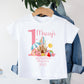 Children's First Holiday T-Shirt With Destination, Kids 1st Holiday T-Shirt, Cotton Printed T-Shirt