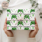 Personalised Luxury Gamer birthday gift wrap featuring a green game controller. The wording Happy Birthday, Personalised with a name.