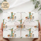 Personalised gift wrap for a 1st birthday featuring a large sage green number '1' surrounded by cute safari animals & grey stars. The design includes the text ' Happy 1st Birthday' Personalised with a name in multi-coloured text.
