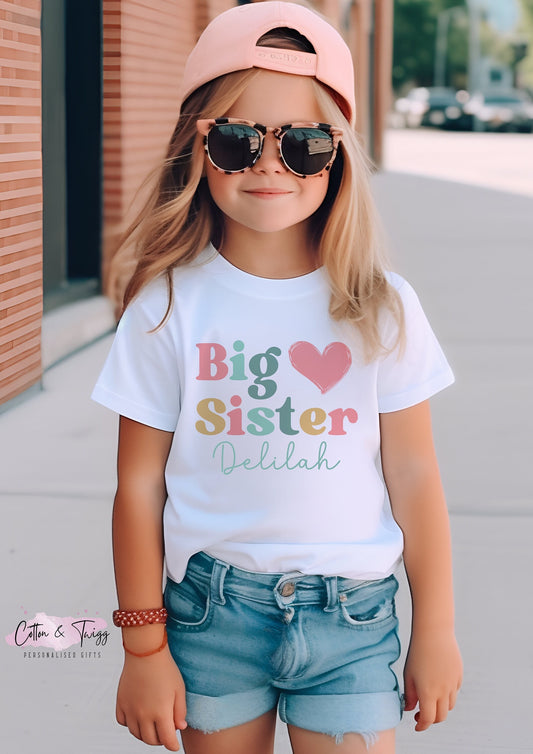 Big Sister T-shirt, Big Sister Pregnancy announcement, Big Sister Top, Sibling T shirt, Im going To Be A Big Sister, Promoted To Big Sister