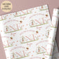Personalised 1st birthday wrapping paper pink fairy design