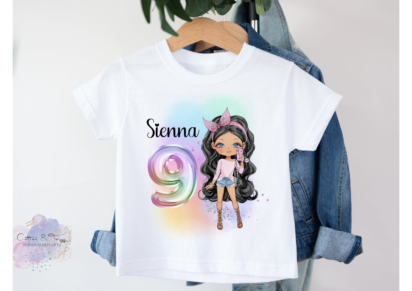 Personalised Girls Birthday T-Shirt - Children's Birthday Top