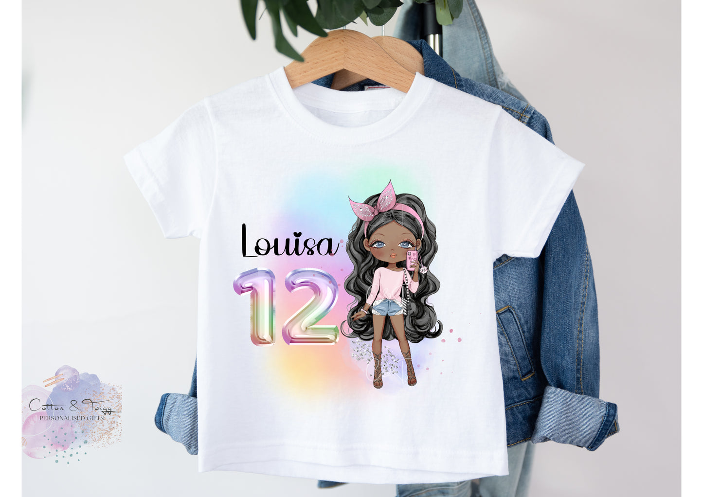 Personalised Girls Birthday T-Shirt - Children's Birthday Top