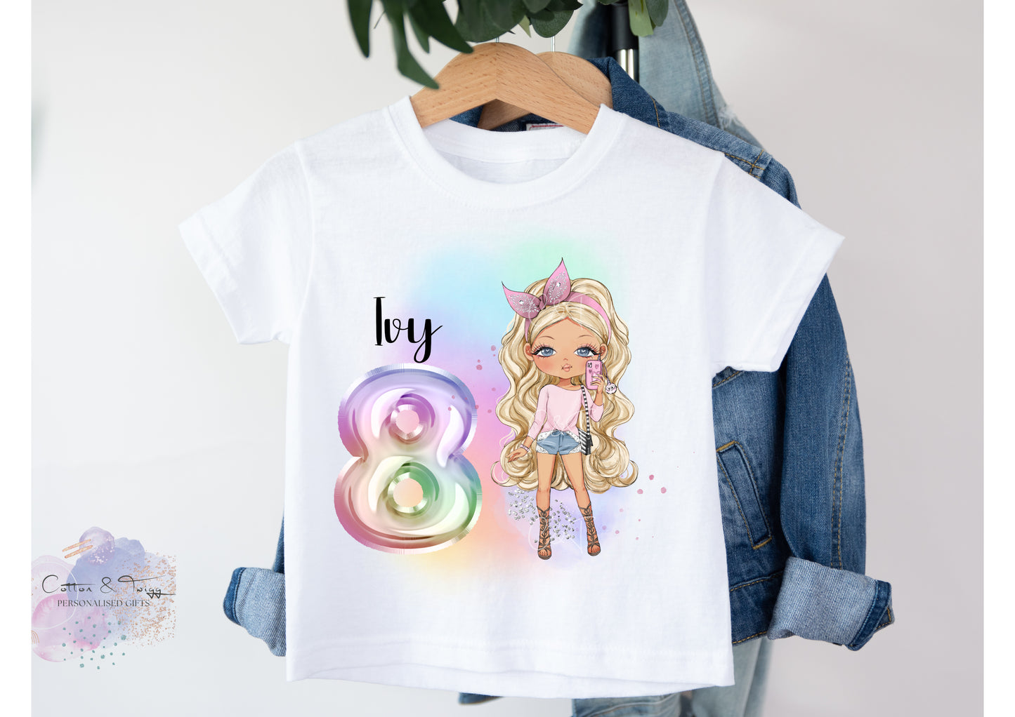 Personalised Girls Birthday T-Shirt - Children's Birthday Top