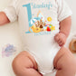 Children's First Holiday T-Shirt With Destination, Kids 1st Holiday T-Shirt, Cotton Printed T-Shirt