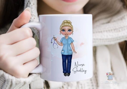 Personalised Nurse Mug, Personalised Frontline Worker Gift, Worlds Best Nurse, Customisable Mug