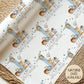 Personalised gift wrap for a 1st birthday featuring a large blue number &#39;1&#39; surrounded by cute safari animals & grey stars. The design includes the text &#39; Happy 1st Birthday&#39; Personalised with a name in multi-coloured text.