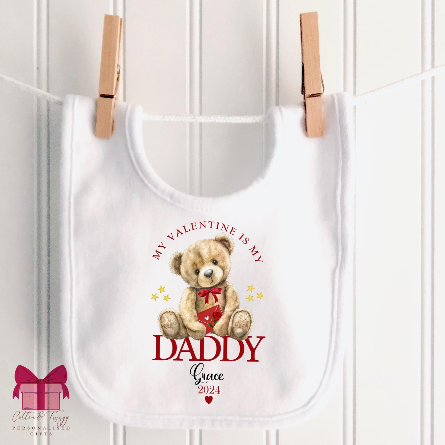 My 1st Valentines Sleepsuit, Daddy Is My Valentine, Valentines Baby Gift, Gender Neutral Valentines Vest/Bodysuit, Valentines Babygrow