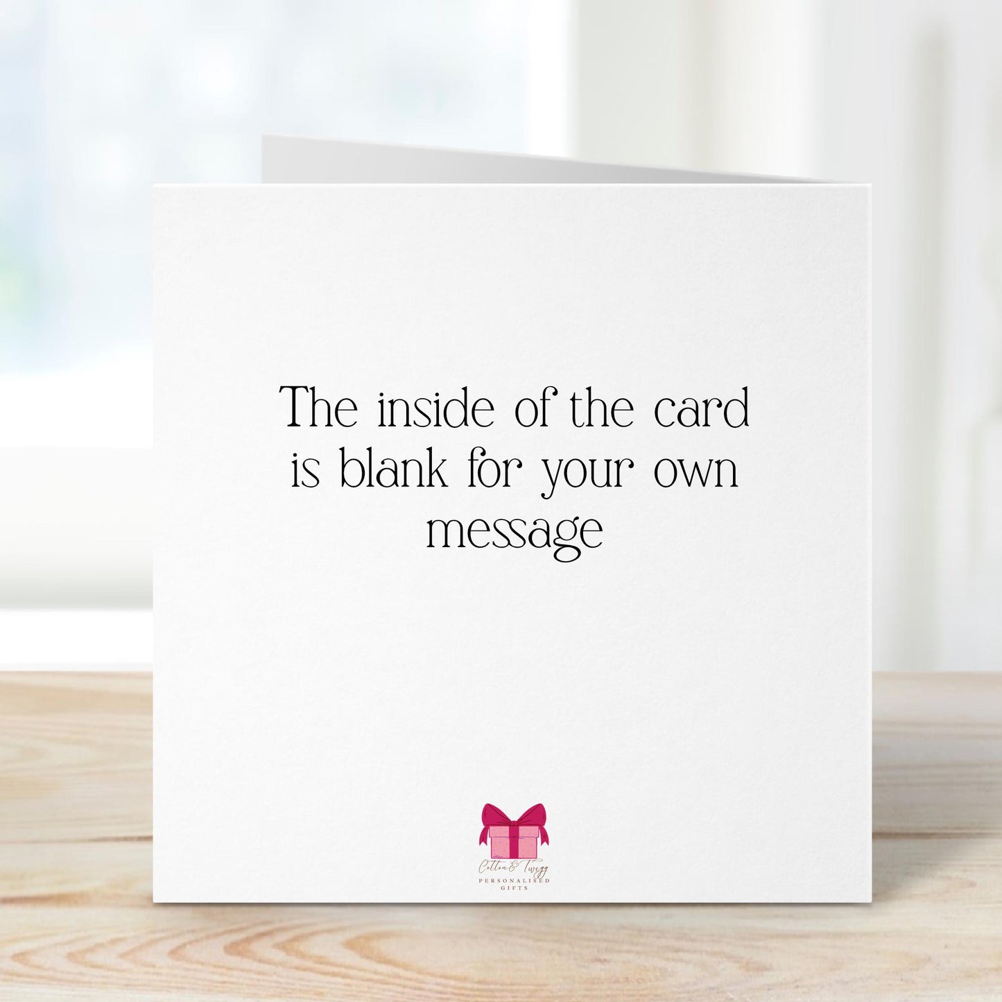 First Mothers Day Card – Personalised Keepsake With Teddy Bear & Floral Design