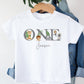 Personalised Kids Safari Birthday T-Shirt, 1st Birthday Jungle T-Shirt, Safari 1 Vest, First Birthday Long Sleeve T-Shirt for Girls & Boys