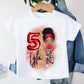 Personalised Girls  Birthday T-Shirt, Girls Dance Personalised Birthday Top, Any Age Birthday T shirt for Girls, Custom Dancers T-Shirt