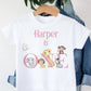 Personalised Kids Safari Birthday T-Shirt, Baby Girl's 1st Birthday Jungle Vest, Safari 1 Vest, First Birthday Bodysuit for Girl