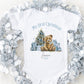 Blue Teddy Bear Baby's First Christmas Sleepsuit, Vest & Bib
