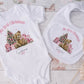 Pink Teddy Bear Baby's First Christmas Sleepsuit, Vest & Bib
