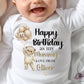 Balloon Teddy Mummy Birthday Sleepsuit