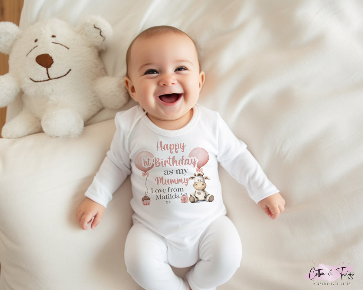 Dinosaur Mummy Birthday Sleepsuit