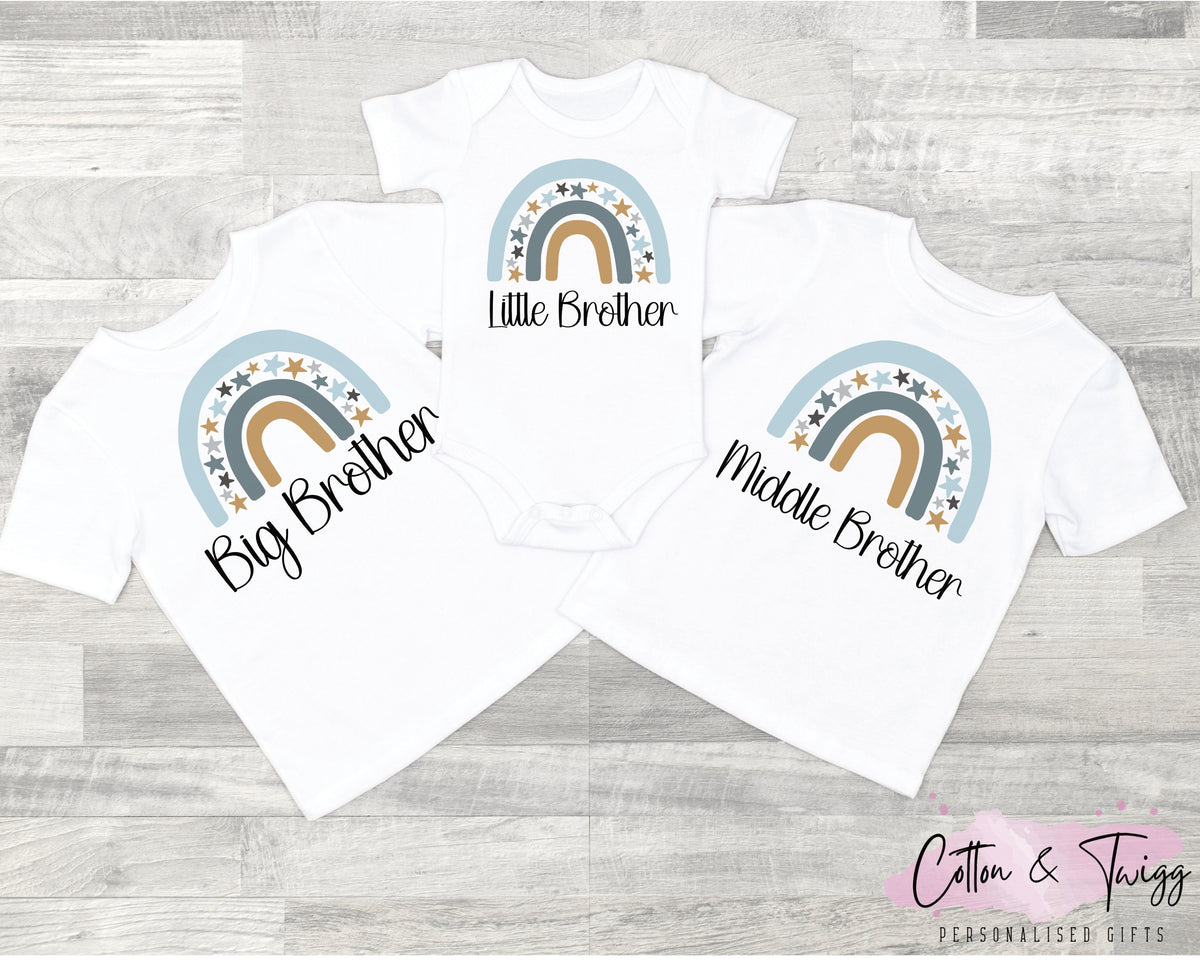 Brother Matching T-shirt, Vest and Sleepsuit