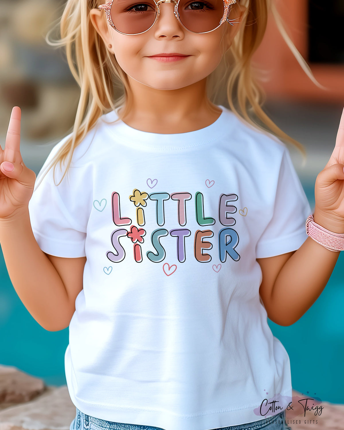 Colourful Big Sister T-shirt