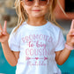 Big Cousin Announcement Vest for Girls