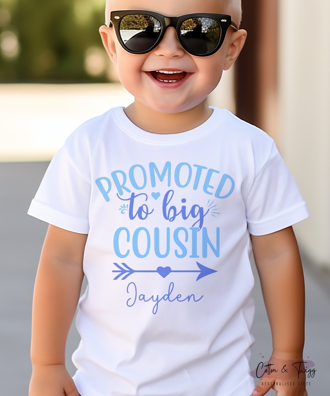 Big Cousin Announcement Vest for Boys