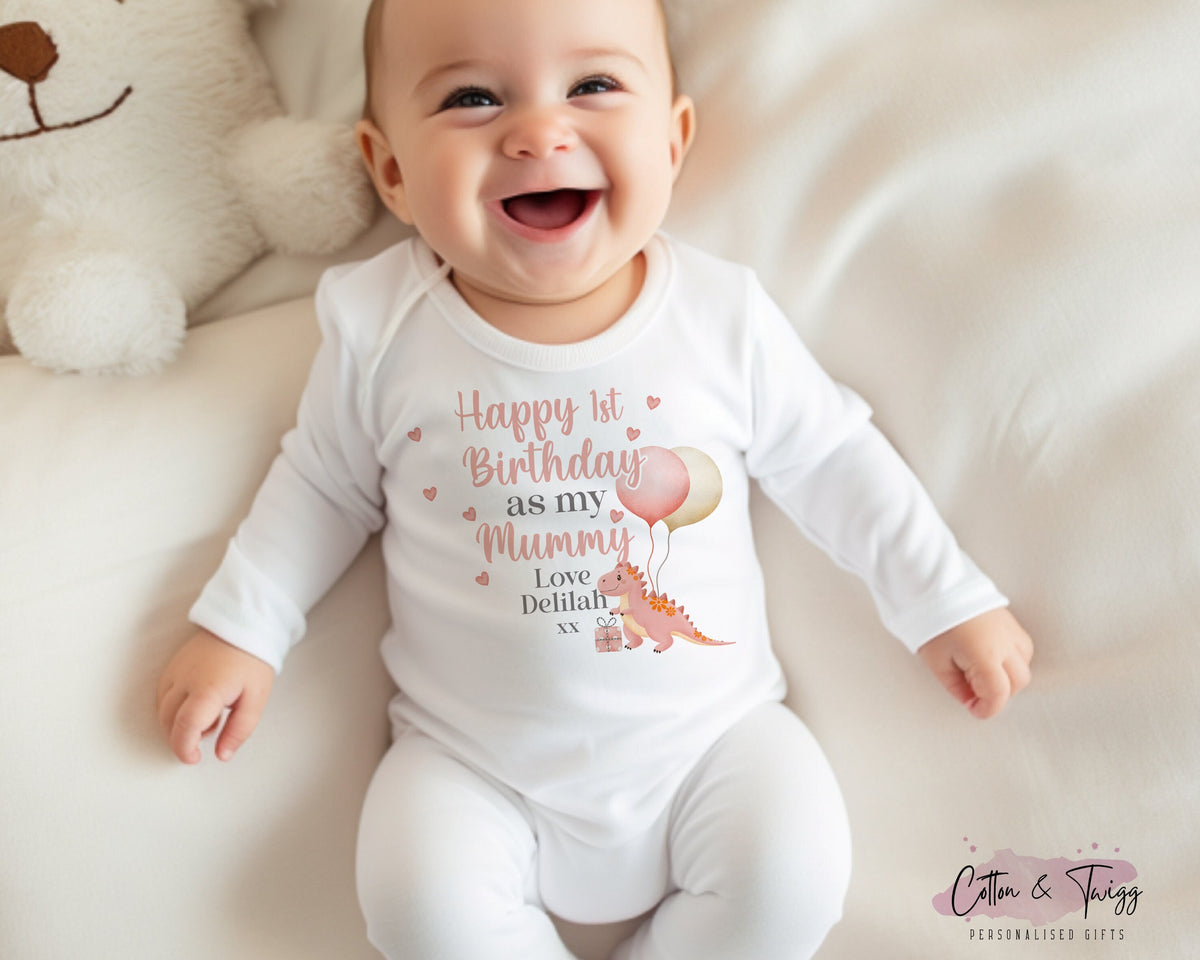 Dinosaur Mummy Birthday Baby Set