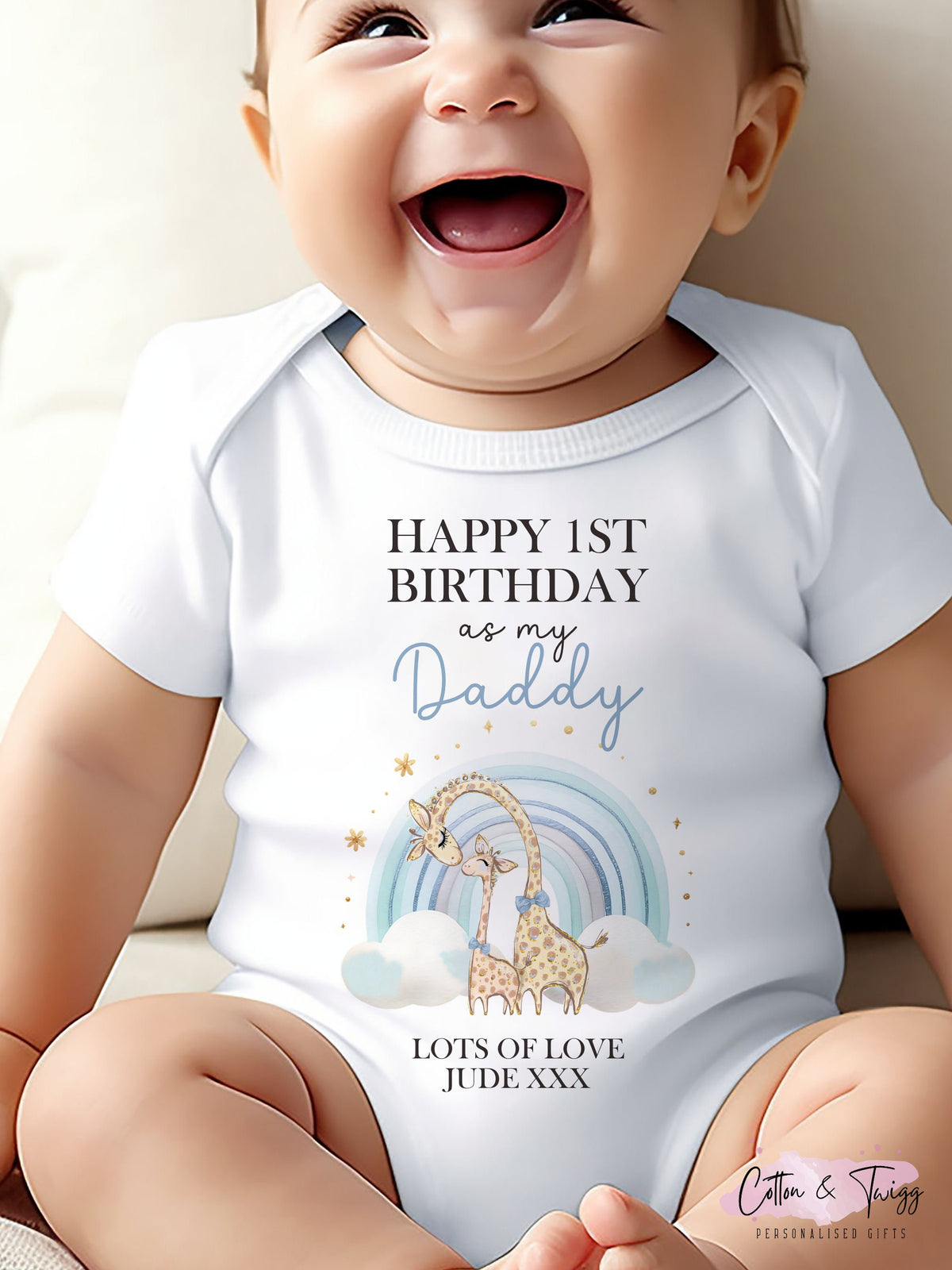 Daddy's First Birthday Baby Vest