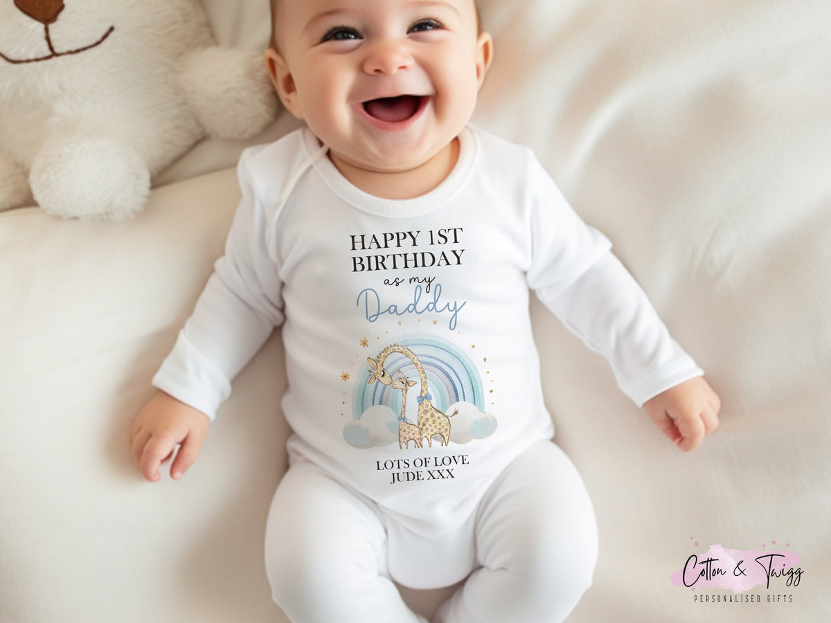 Daddy's First Birthday Baby Vest