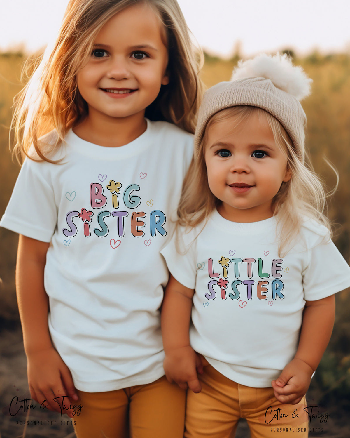 Big and Little Sister T-shirt Set