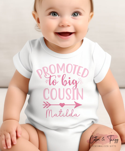 Big Cousin Announcement Vest for Girls
