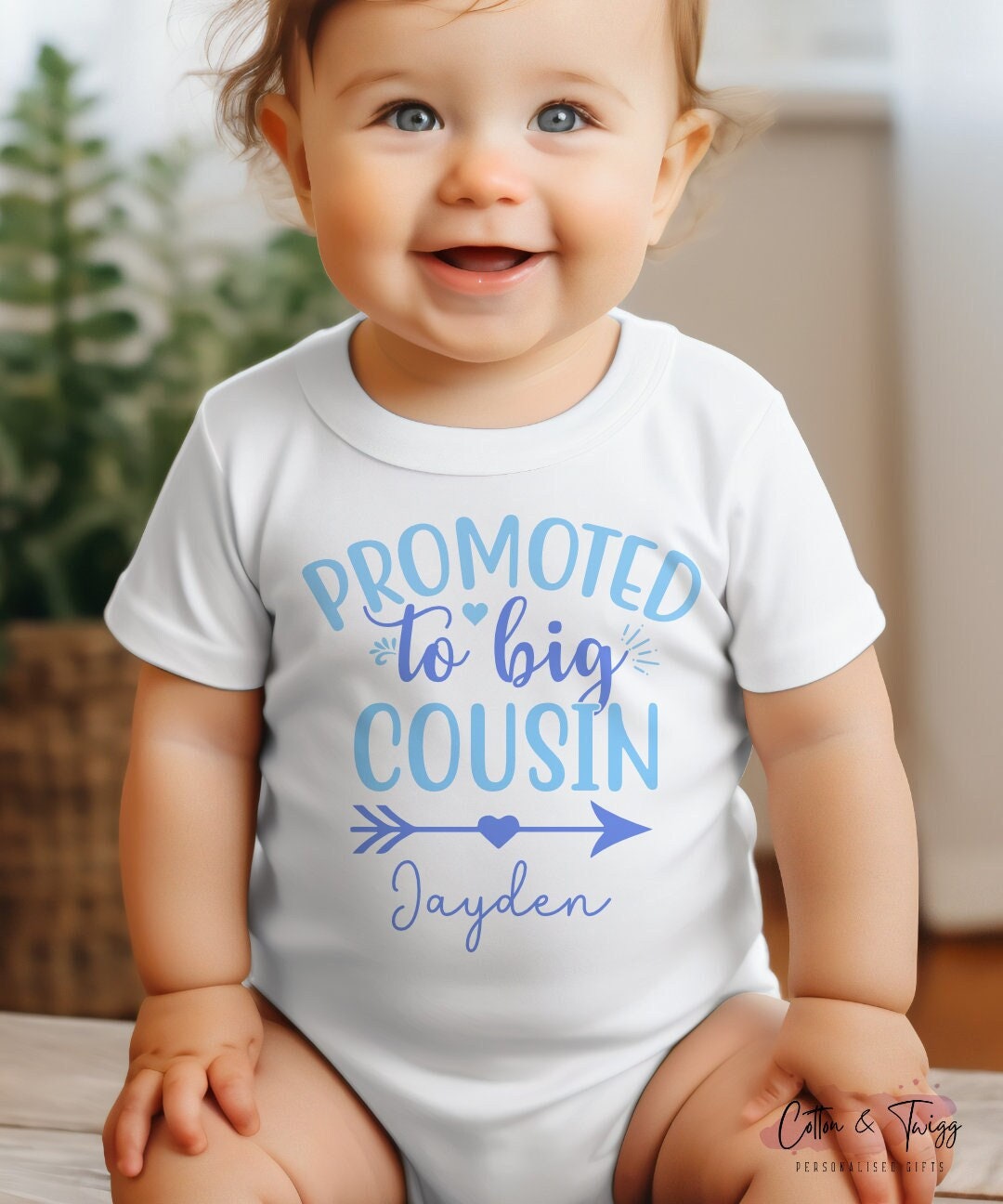Big Cousin Announcement Vest for Boys