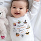 My First Halloween Pumpkins & Witch Hat – Personalised Sleepsuit, Vest & Bib