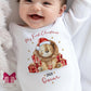 Christmas Lion Baby's First Christmas Sleepsuit, Vest & Bib