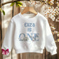 Arctic is One personalised sweatshirt, blue lettering