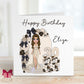 Glam Girl Black & White Balloons 30th Birthday Card for Her – photo 4