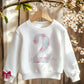 Floral number two personalised birthday sweatshirt