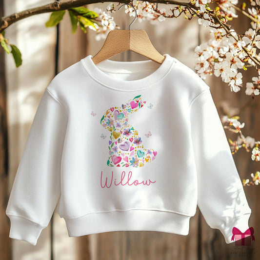 Floral Bunny Easter Sweatshirt