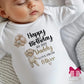 Daddy's First Birthday Vest and Babygrow
