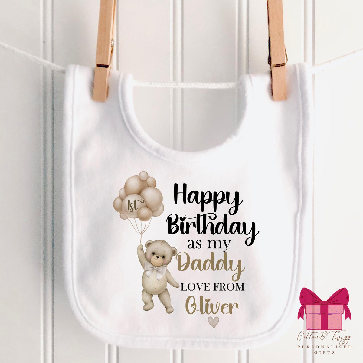 Daddy's First Birthday Vest and Babygrow