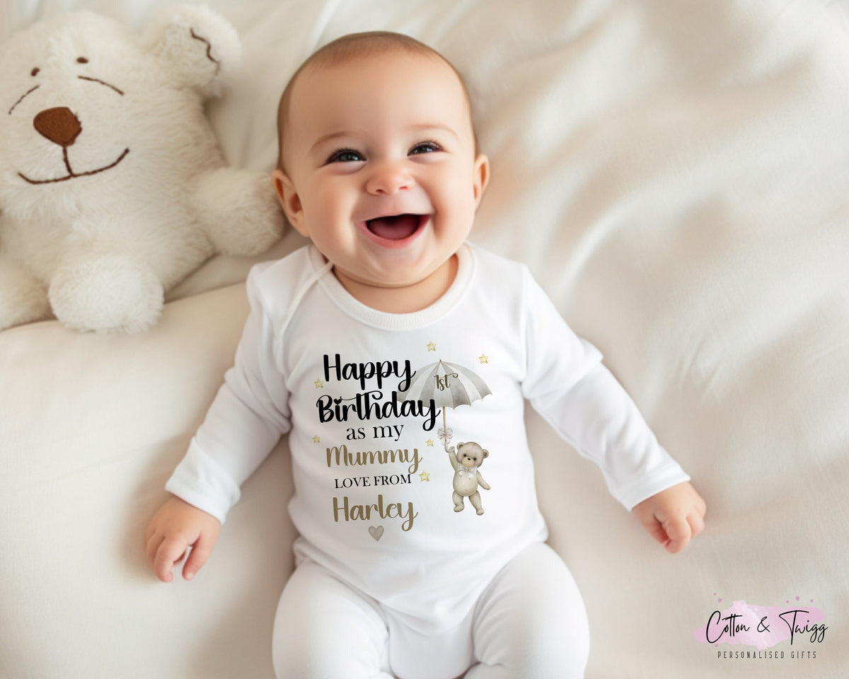 Mouse Mummy Birthday Sleepsuit