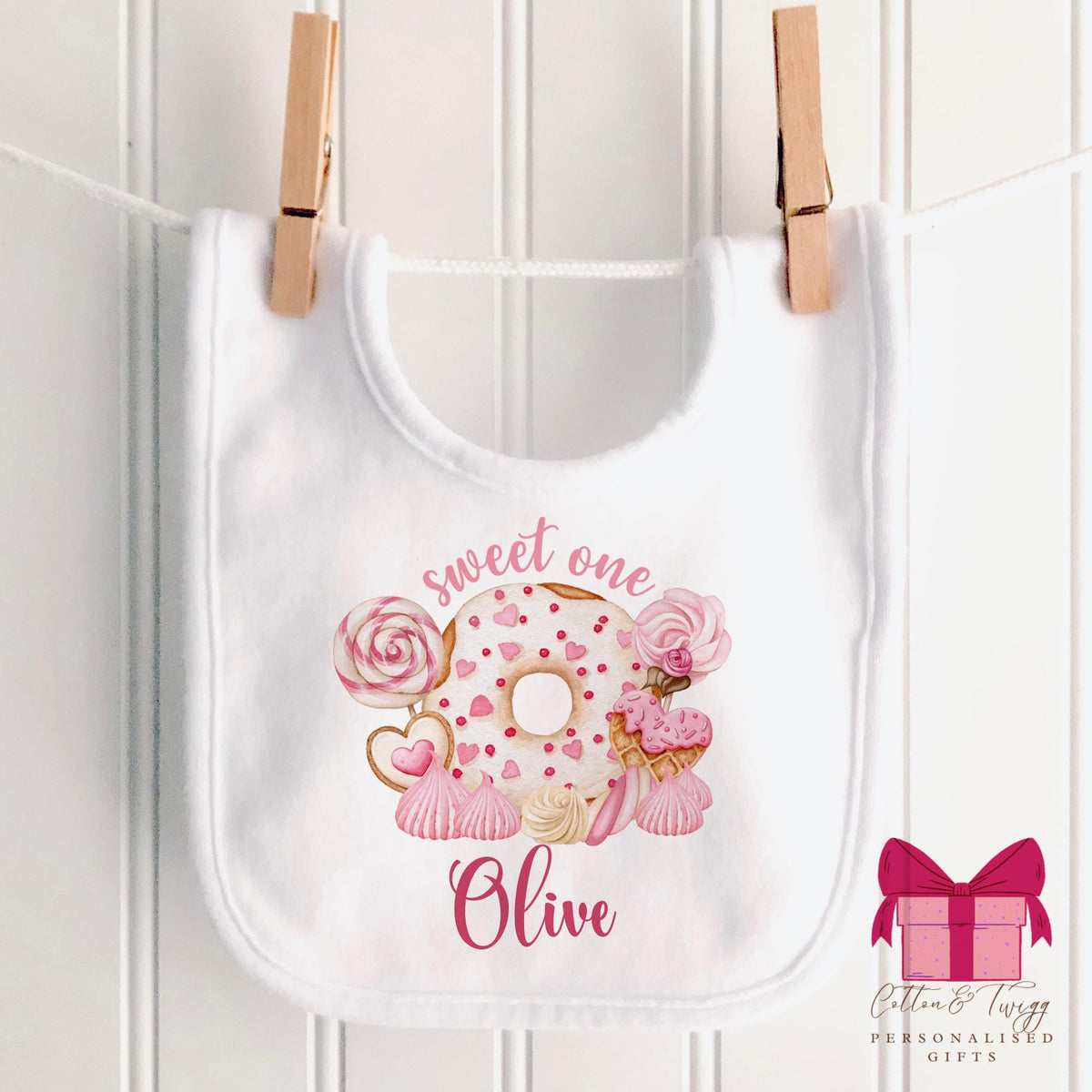 Sweet One Doughnut 1st Birthday Card for Girls – photo 4
